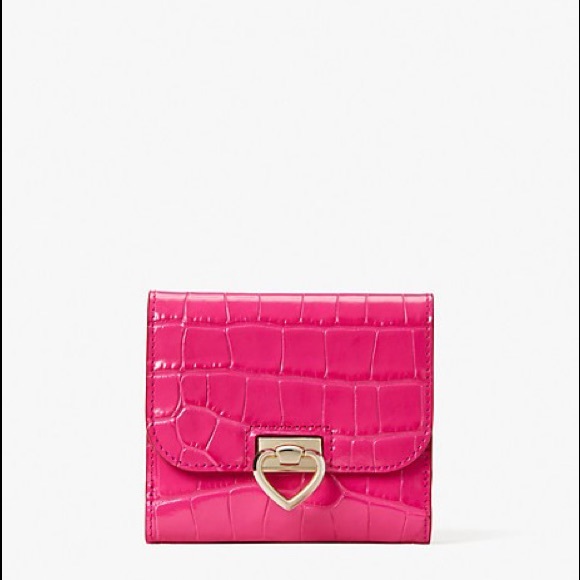 Kate Spade Lovitt Croc-embossed trifold wallet - Picture 5 of 5